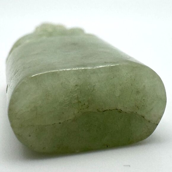 Jade Stone Seal Chop Carving of a Chinese Mythical Beast Foo Dog Vintage #5 - Picture 9 of 10